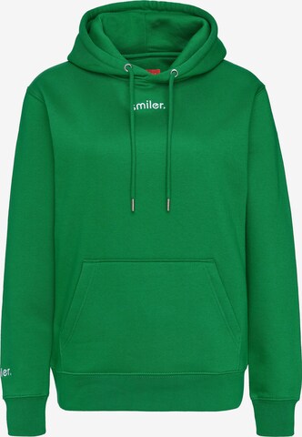 smiler. Sweatshirt in Green: front