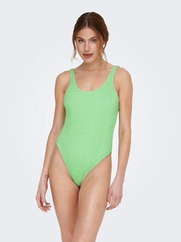 ONLY Bralette Swimsuit in Green