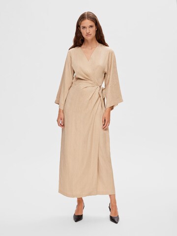 SELECTED FEMME Dress 'Tyra' in Beige