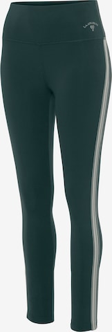 LASCANA ACTIVE Skinny Fit Спортен панталон в зелено