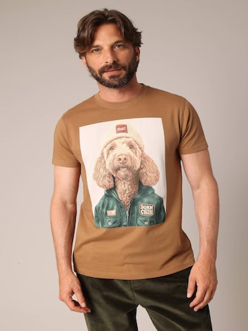 T-Shirt 'Cabo' Deeluxe en marron : devant