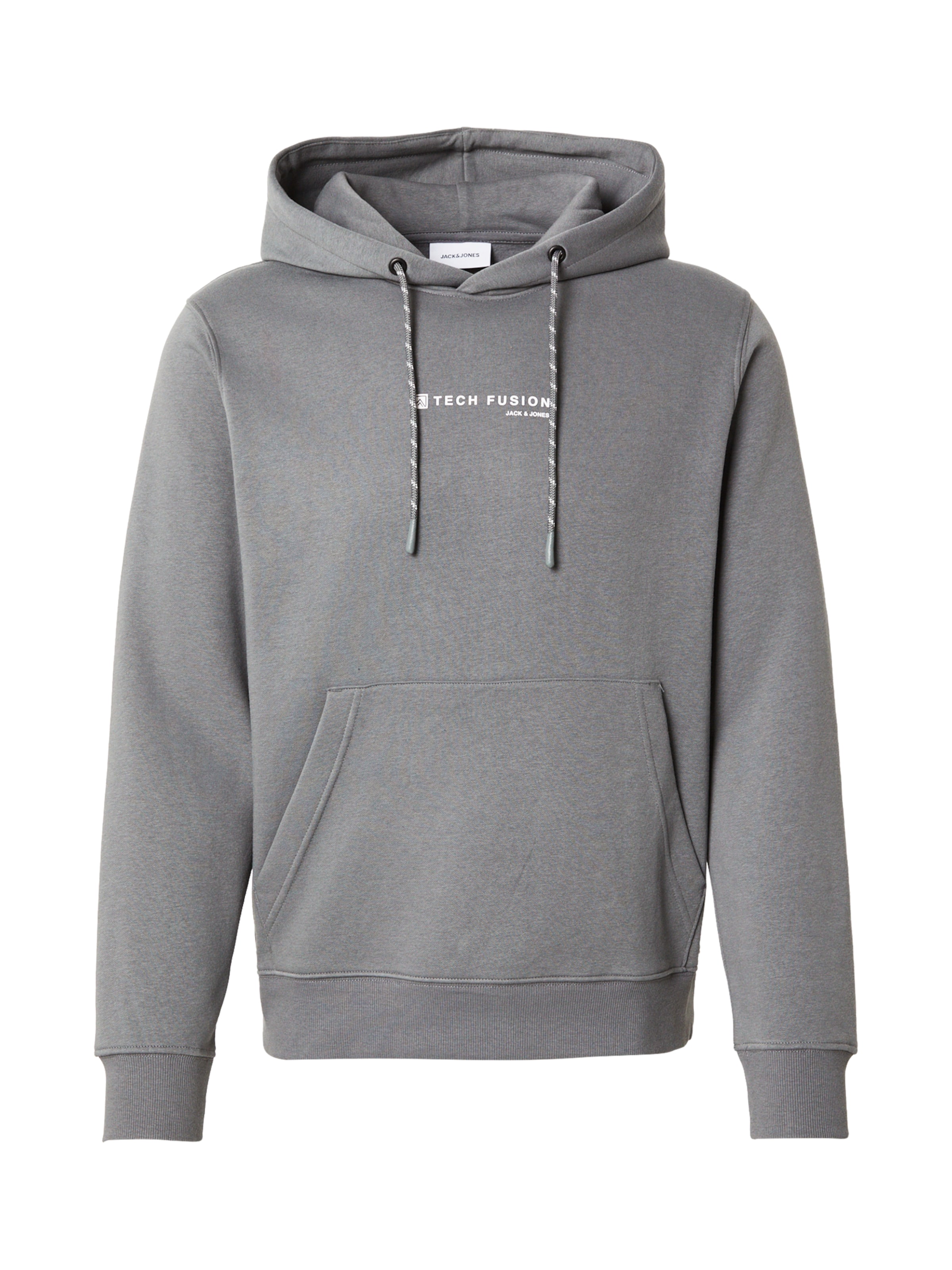 JACK & JONES Свитшот 'JJSKI' в Серый: спереди