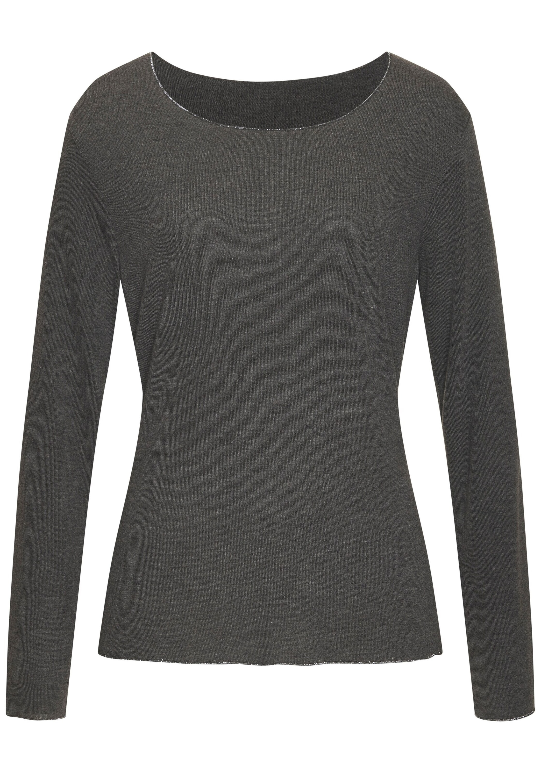 LASCANA Футболка в Серый: спереди