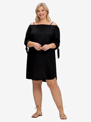 SHEEGO Beach Dress in Black: front