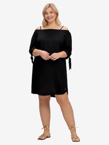 SHEEGO Beach Dress in Black: front