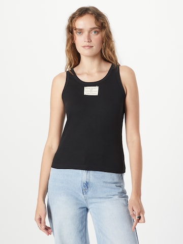 Denim Project Top in Black: front