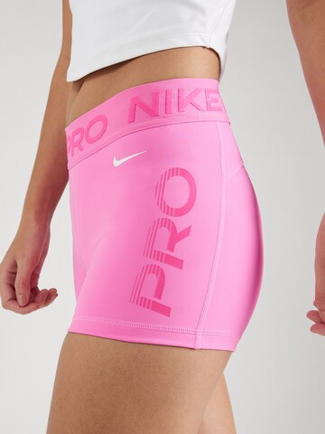 NIKE Скинни Спортивные штаны в Ярко-розовый