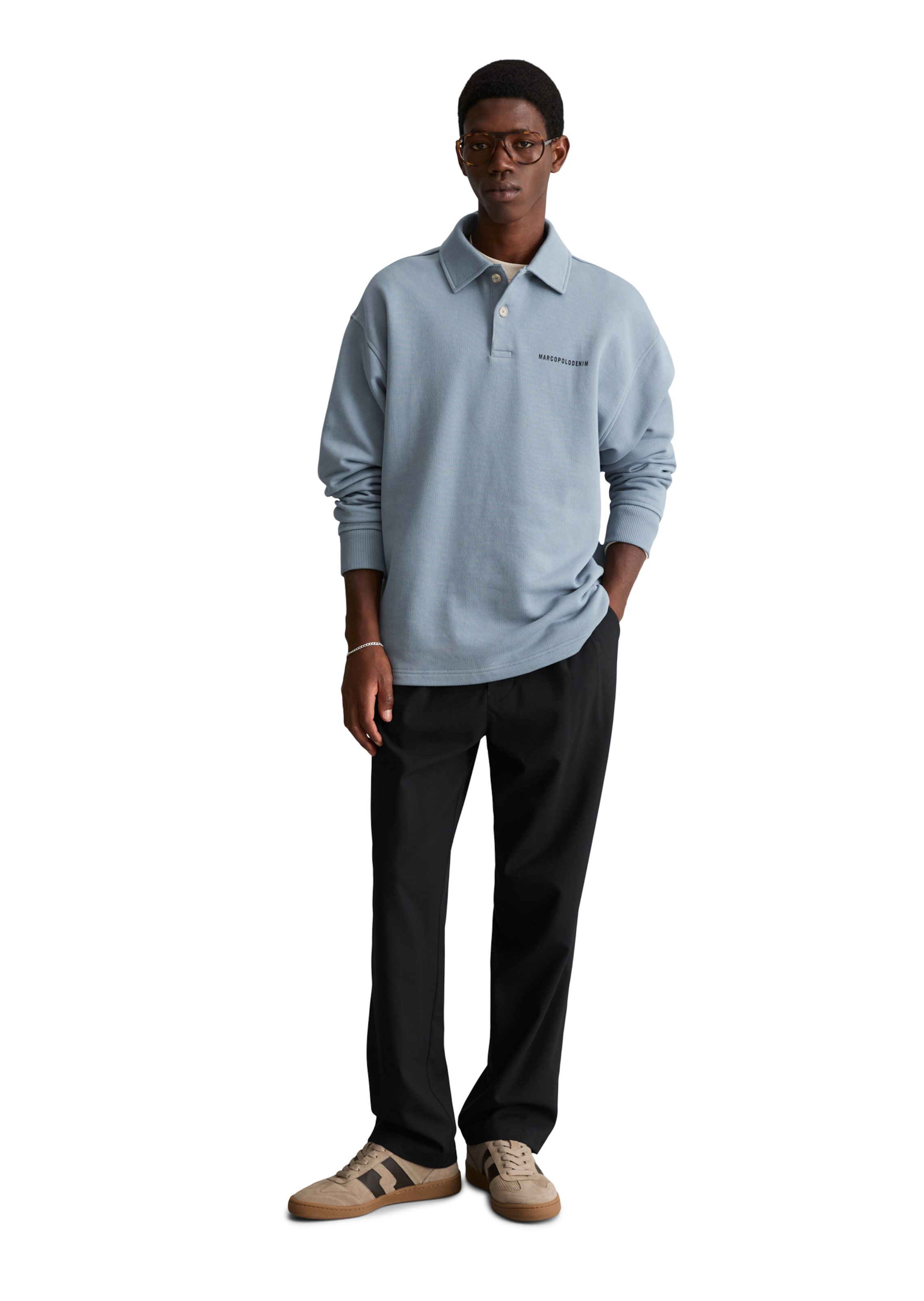 Marc O'Polo DENIM Sweatshirt in Grau: Vorderseite