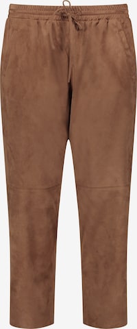SAMOON Loose fit Trousers 'Mia' in Brown: front