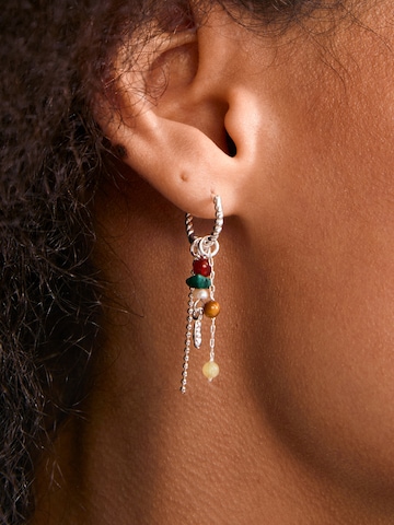 Boucles d'oreilles 'Thalen' Pilgrim en argent : devant