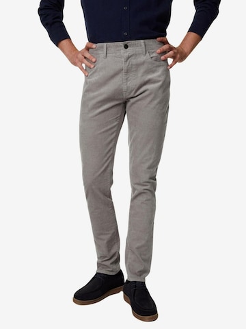 Marks & Spencer Slimfit Broek in Grijs: voorkant