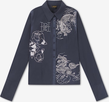 Camicia da donna di Ed Hardy in blu: frontale