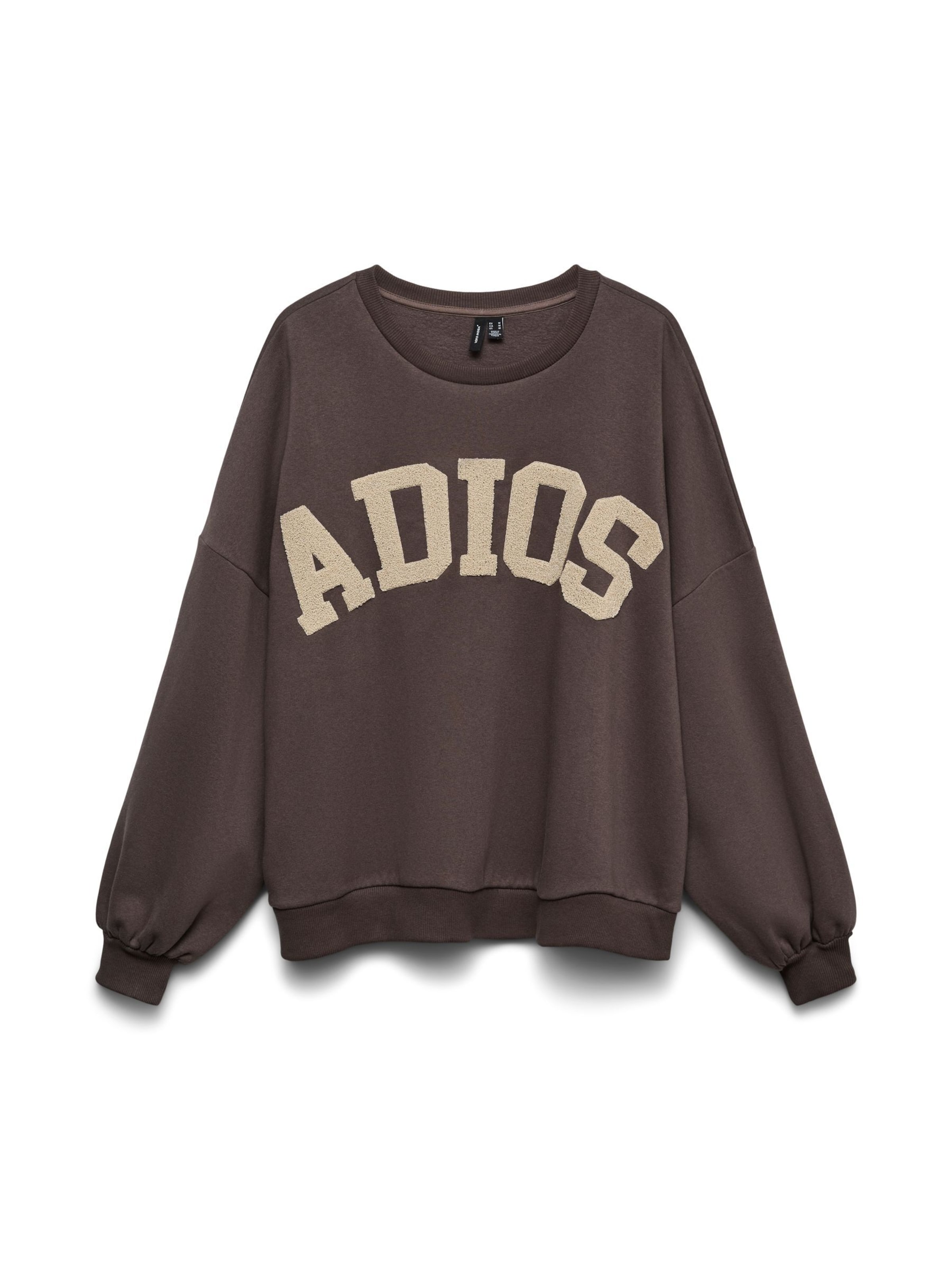 VERO MODA Sweatshirt 'VMCiao Bella' in Bruin: voorkant