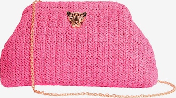 Lipsy Pikkulaukku 'Raffia' värissä vaaleanpunainen: etupuoli