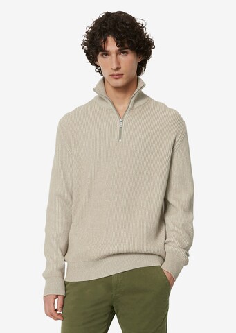 Pull-over Marc O'Polo en beige : devant