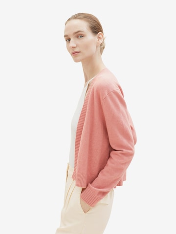 TOM TAILOR Knit Cardigan in Pink