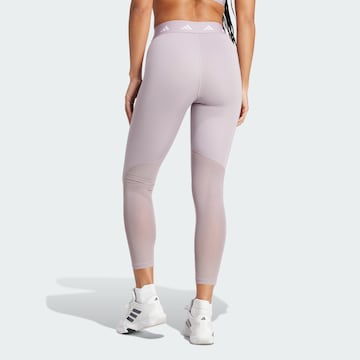 ADIDAS PERFORMANCE Skinny Workout Pants 'Techfit' in Purple