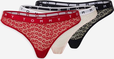 Tanga Tommy Hilfiger Underwear pe albastru închis / roz / roșu, Vizualizare produs