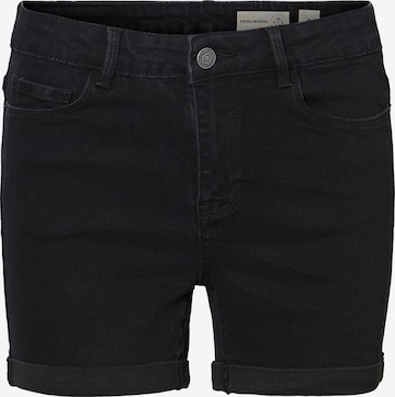 Vero Moda Curve Jeans 'Hot Seven' in Zwart: voorkant
