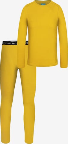 Ensemble de linge normani en jaune : devant