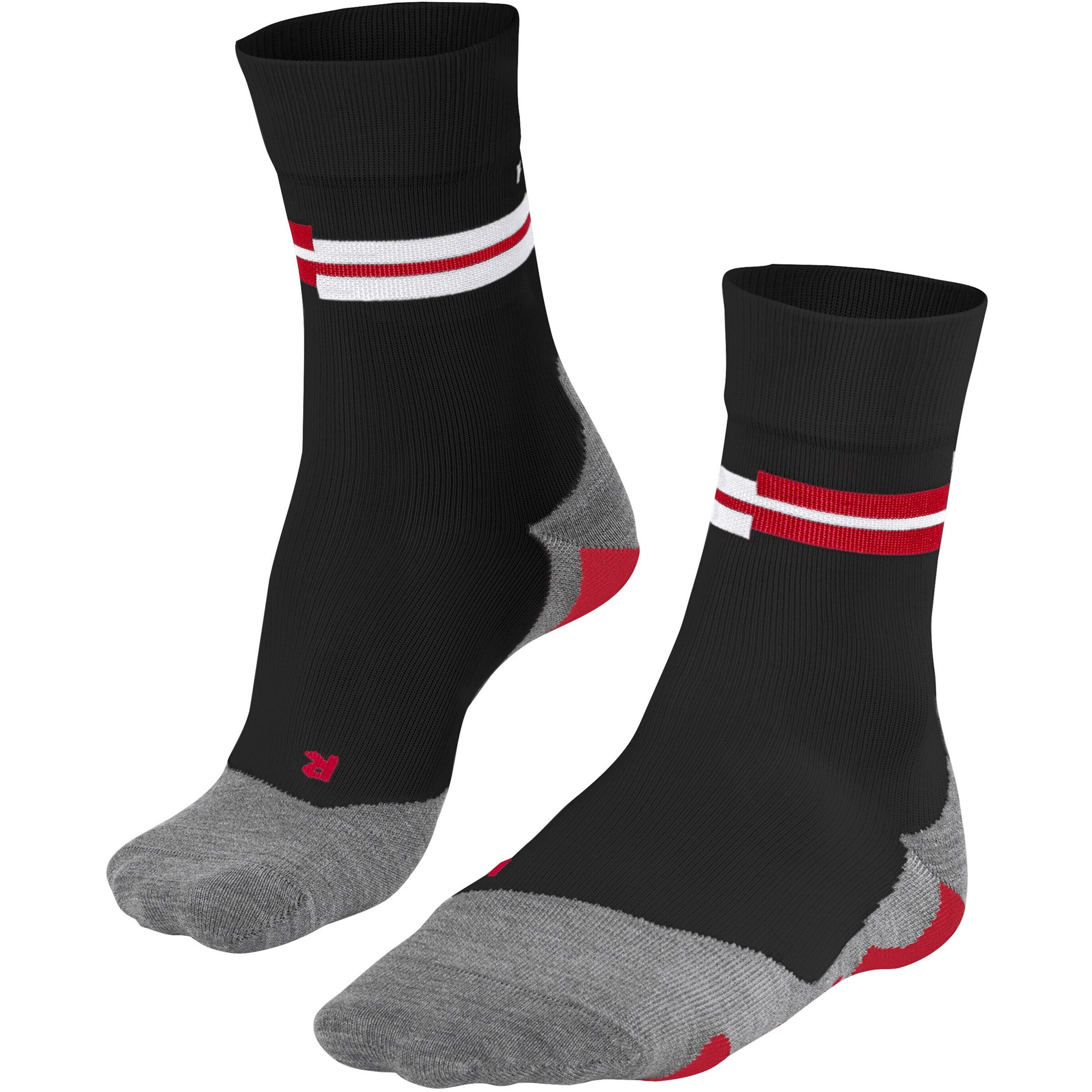 FALKE Athletic Socks 'RU5' in Black: front