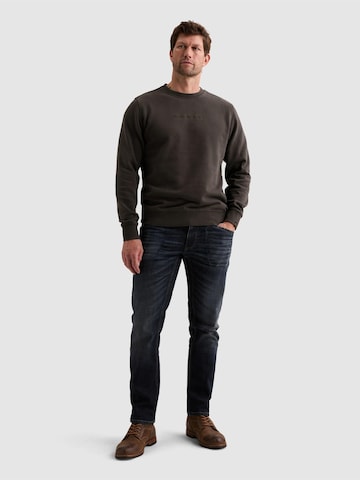 Felpa 'Sweatshirt with garment-dye wash and chest logo' di PME Legend in grigio