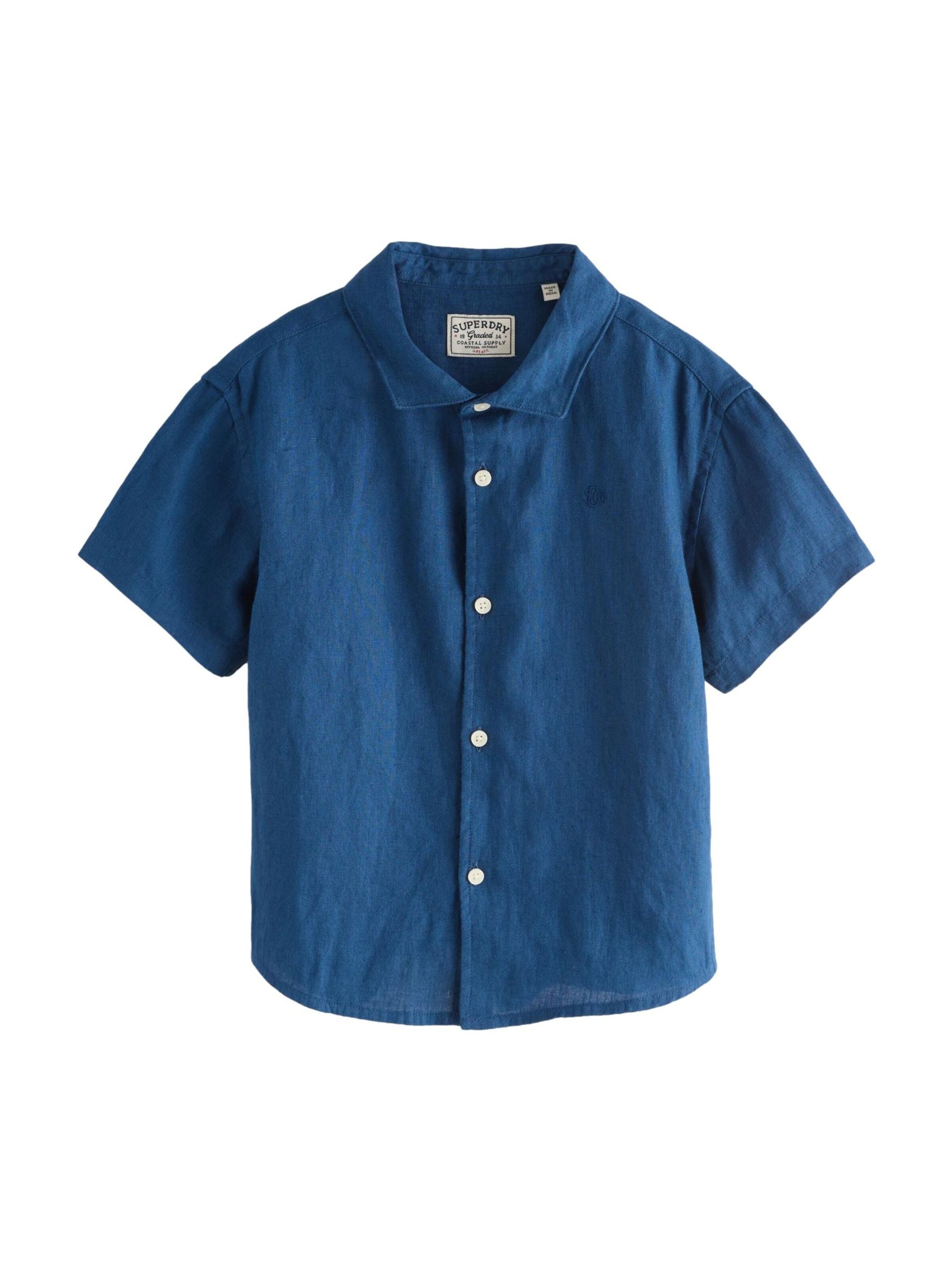 Superdry & Co Comfort Fit Hemd in Blau: Vorderseite