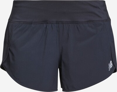new balance Pantalon de sport 'Impact Run Short 3 Inch' en noir / blanc, Vue avec produit