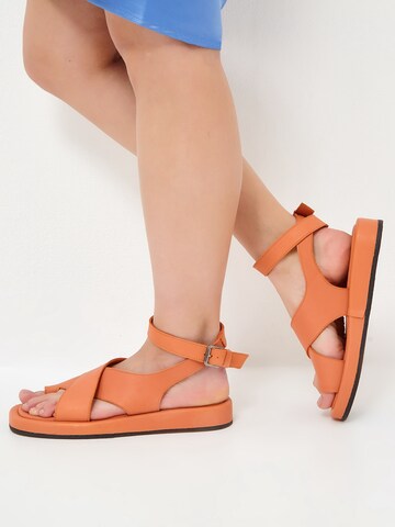 CESARE GASPARI Sandals in Orange