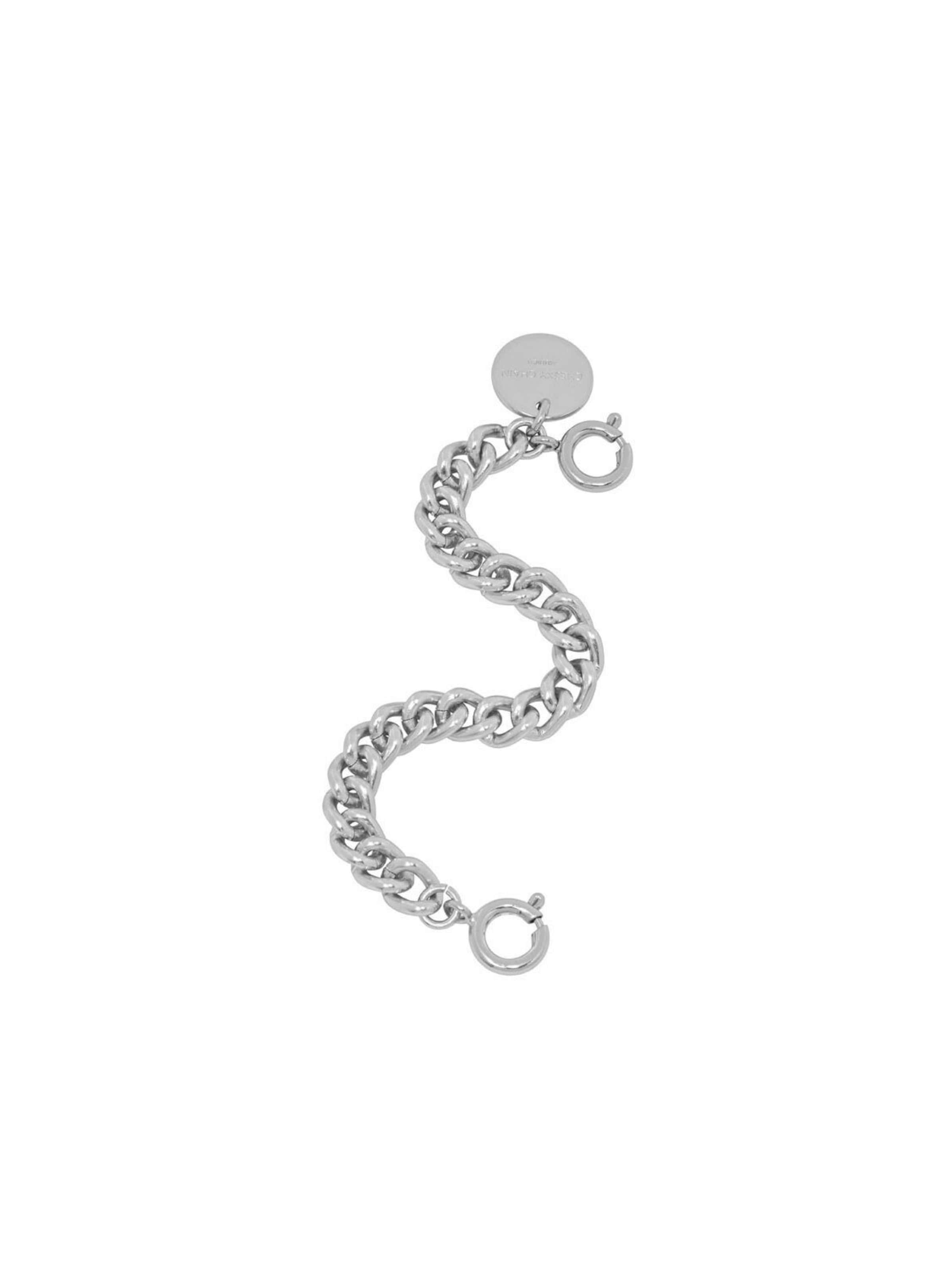 Accessoires pour chaussures 'Baby Ava' Cheeky Chain Munich en argent : devant