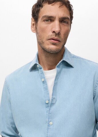 MANGO MAN Slim Fit Hemd in Blau