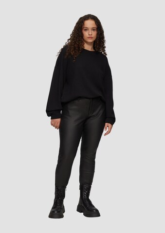 Coupe slim Pantalon QS en noir