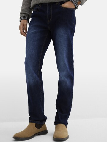 bonprix Regular Regular-Fit-Jeans (2er Pack) in Blau: Vorderseite