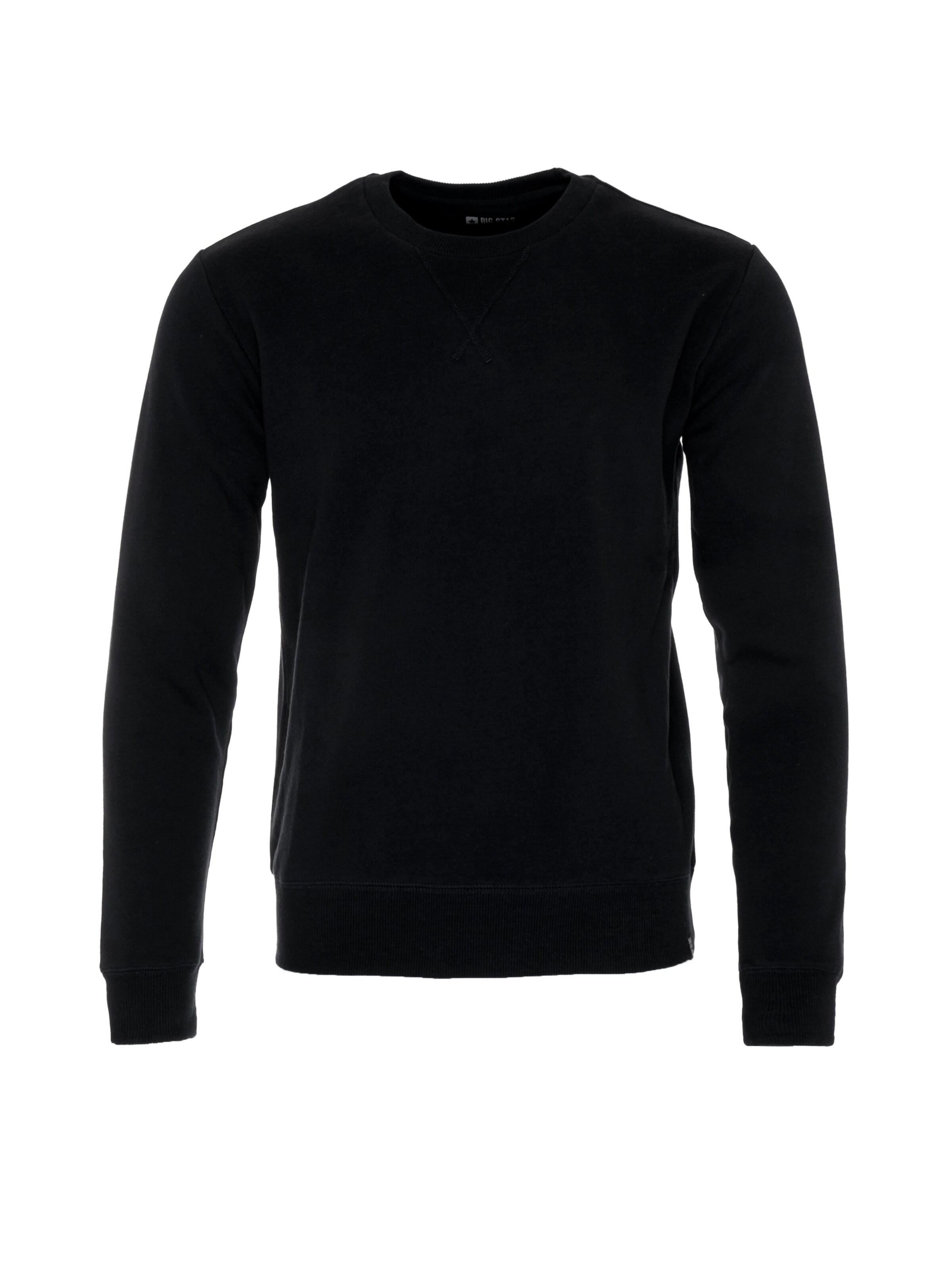 BIG STAR Sweatshirt 'MARLTONES' in Zwart: voorkant