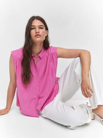 MANGO Blouse 'MORGANA' in Pink