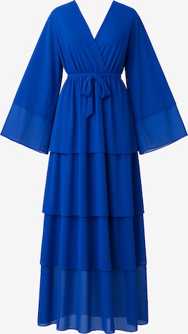Robe Elara en bleu : devant