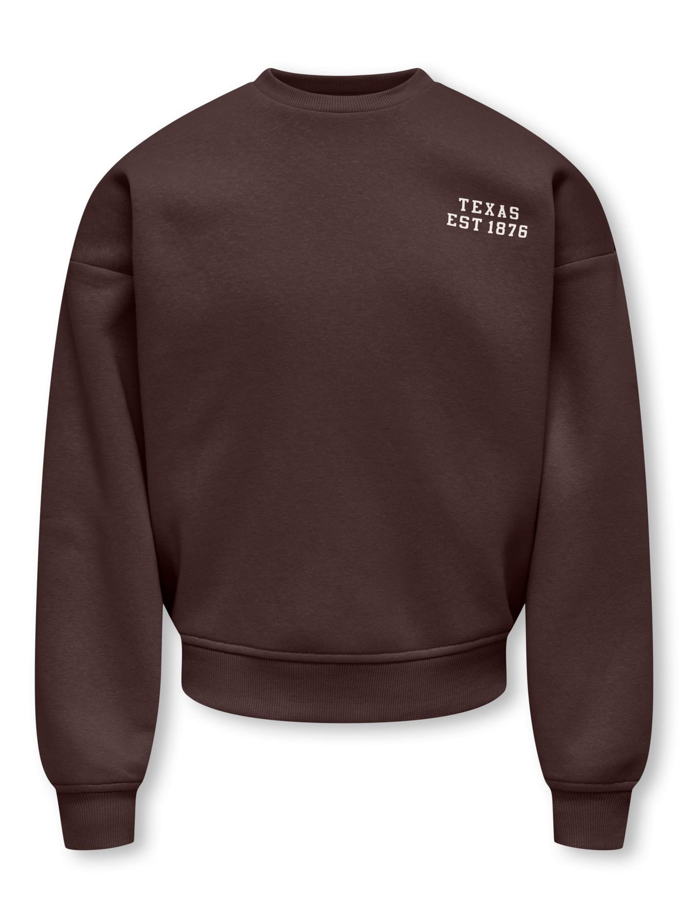 KIDS ONLY GIRL Sweater 'Sweat' in Brown: front