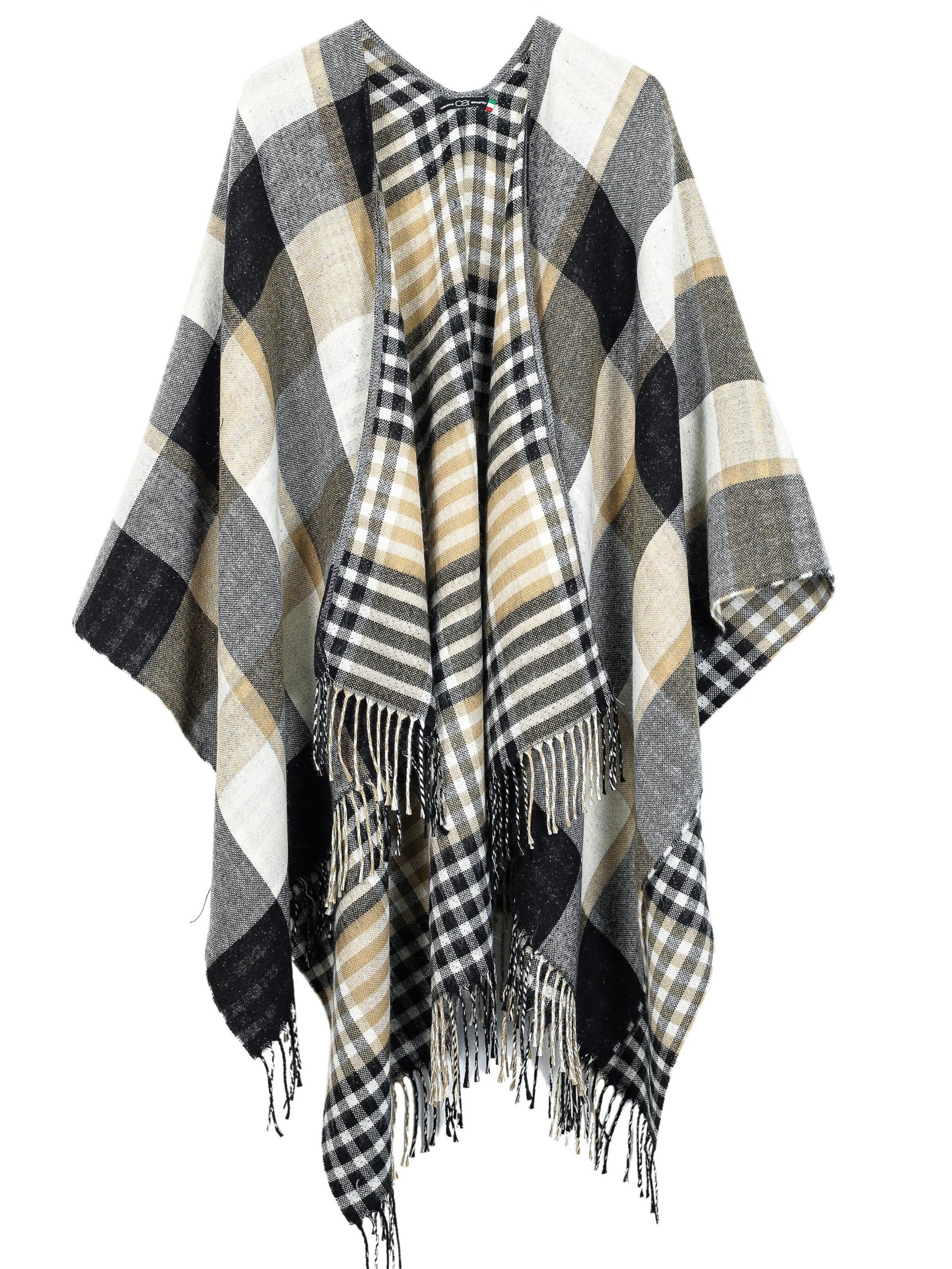 COLLEZIONE ALESSANDRO Cape 'Bella' in Beige