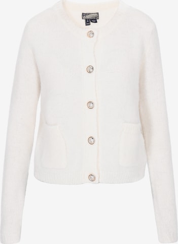 DreiMaster Vintage Kardigan – bílá: přední strana