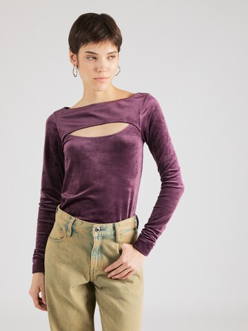 G-STAR Shirt in Lila: Vorderseite