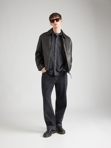 Abercrombie & Fitch Средняя посадка Рубашка в Черный