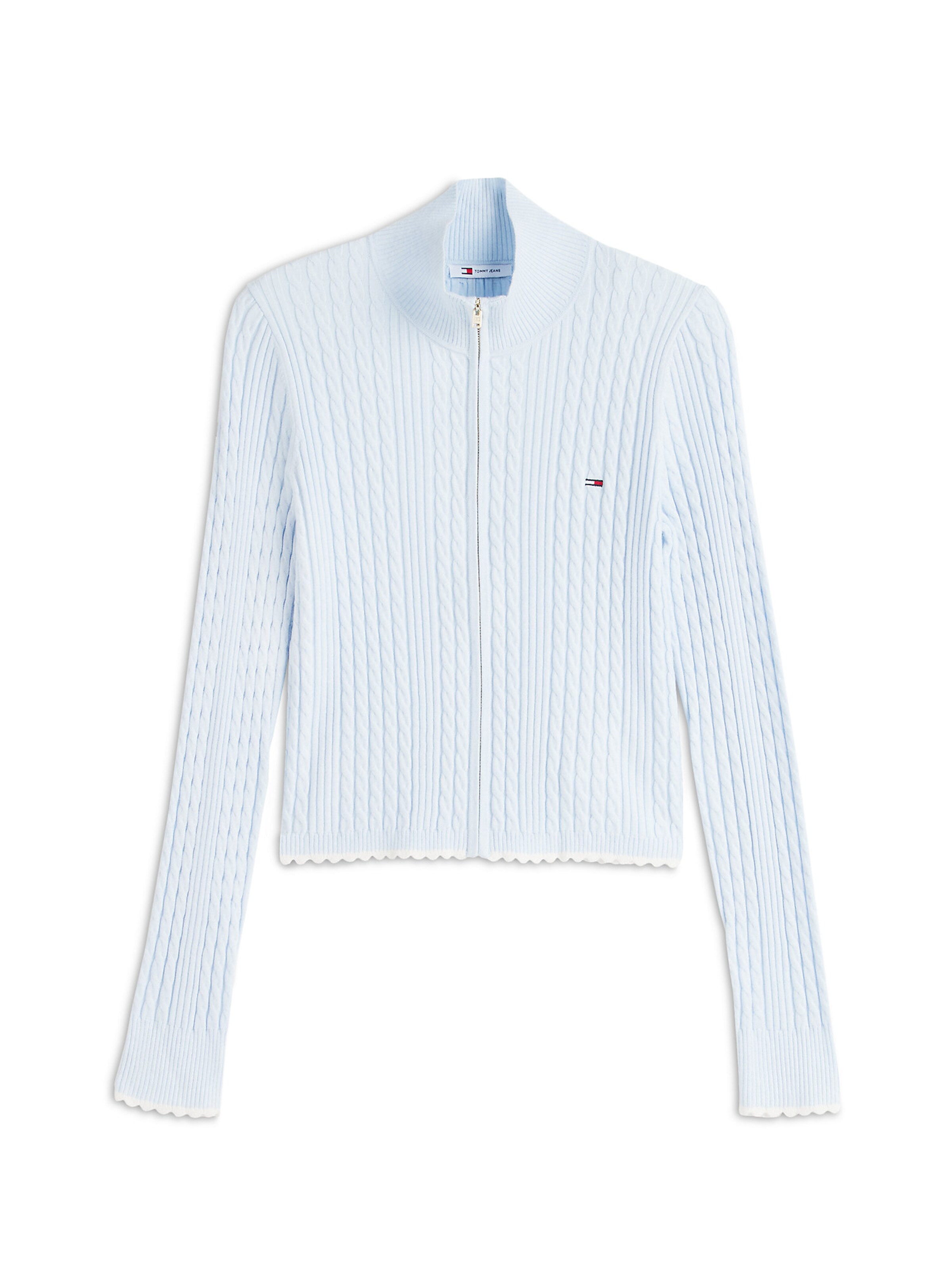 mėlyna Tommy Jeans Kardiganas: priekis