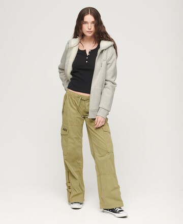 Superdry Sweat jacket 'Essential' in Grey