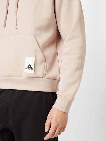 ADIDAS SPORTSWEAR Sportsweatshirt 'Lounge Fleece' in Braun