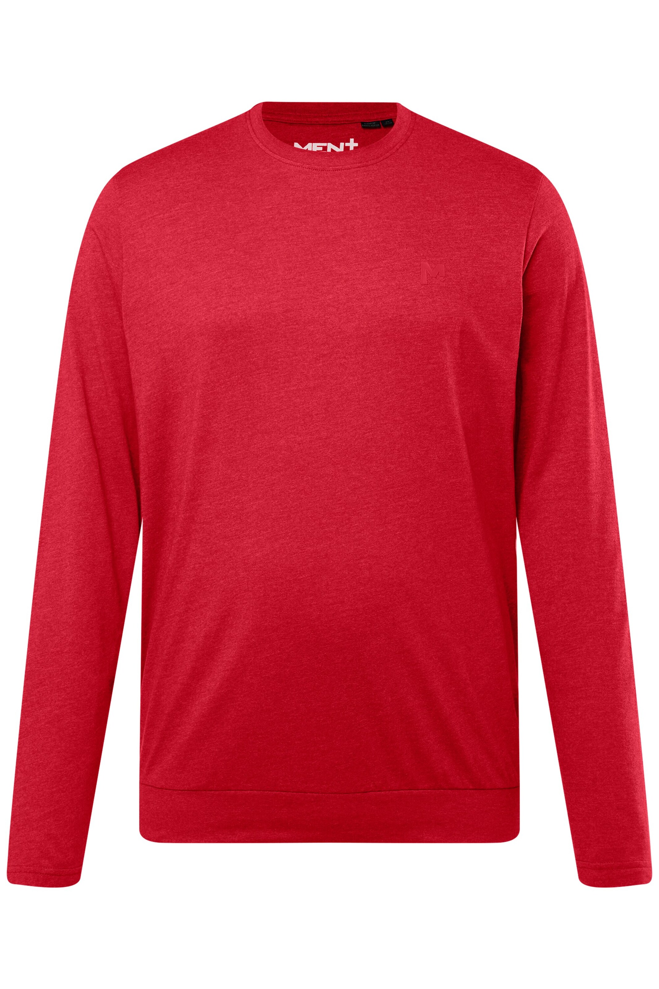 Men Plus Shirt in Rood: voorkant