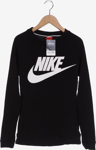 NIKE Sweatshirt & Zip-Up Hoodie in XS in Black: front