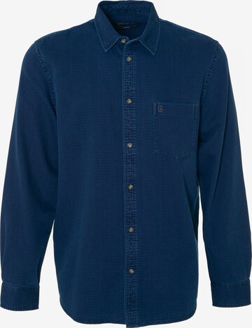 BIG STAR Regular fit Overhemd 'Josefin' in Blauw: voorkant