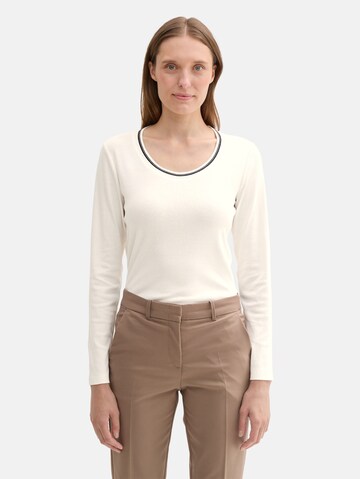 TOM TAILOR Shirt in White: front