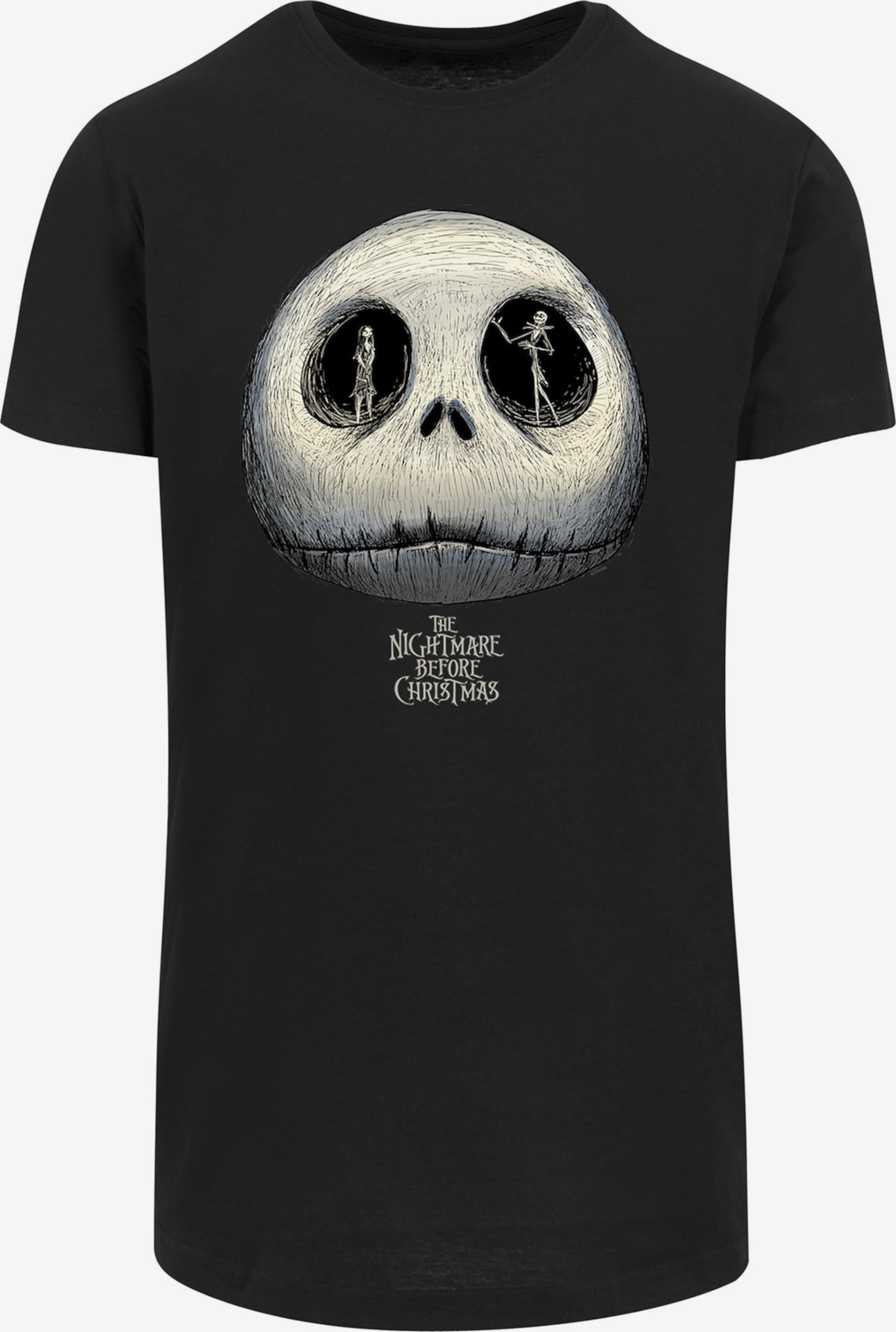 F4NT4STIC Shirt 'Disney Nightmare Before Christmas Jacks Eyes' in Black |  ABOUT YOU