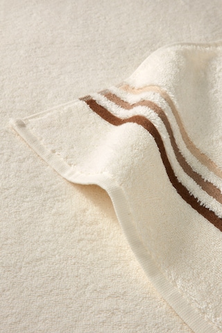 SCHIESSER Shower Towel 'Skyline Color' in White